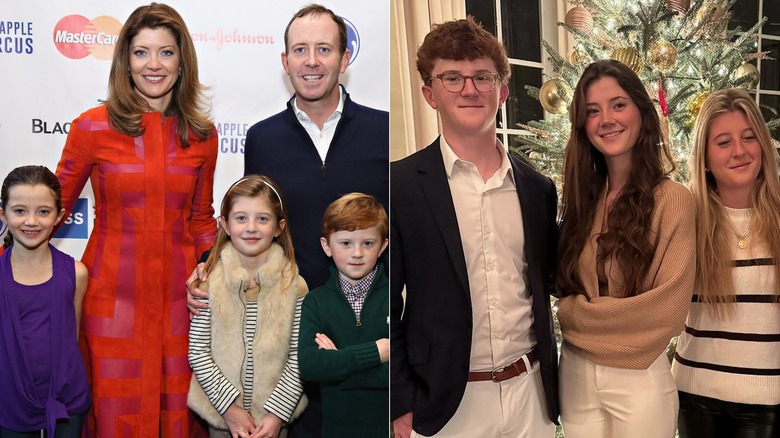 Norah O'Donnell with her husband and kids