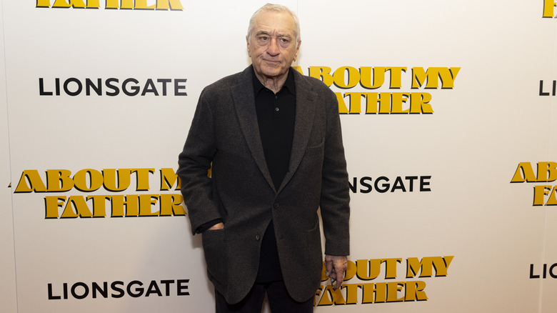 Robert De Niro on the red carpet for "About my Father" 