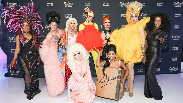 RuPaul's Drag Race contestants pose together