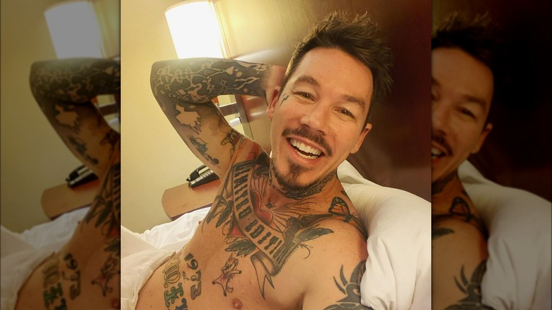 David Bromstad smiling shirtless