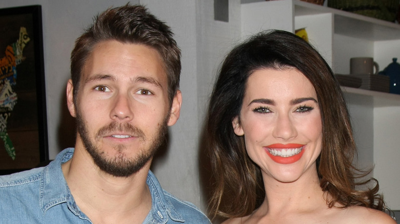 Scott Clifton Jacqueline MacInnes Wood smiling