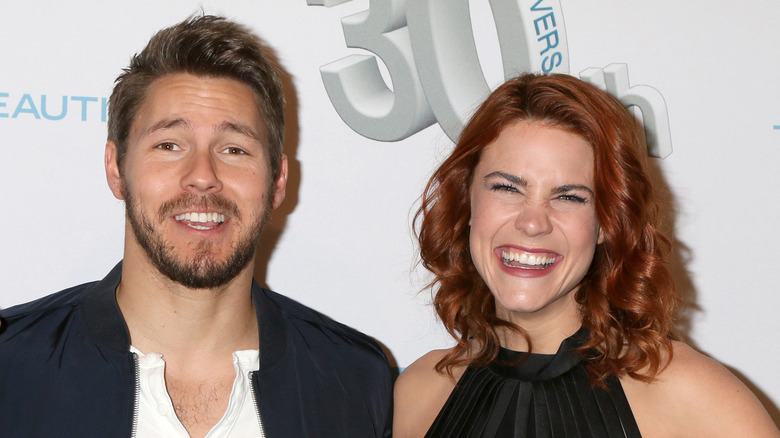 Scott Clifton Courtney Hope smiling