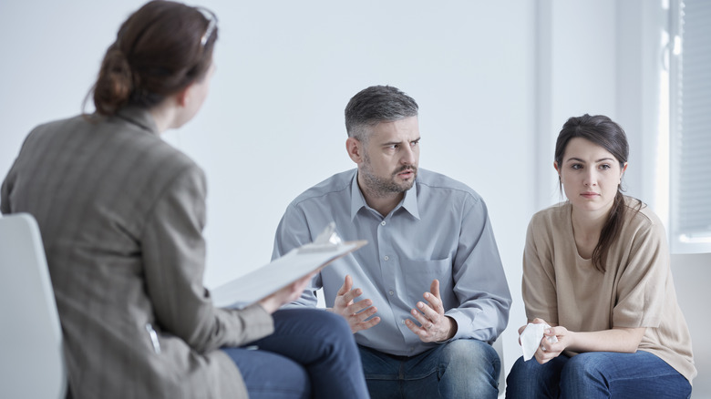 couple in couples counseling