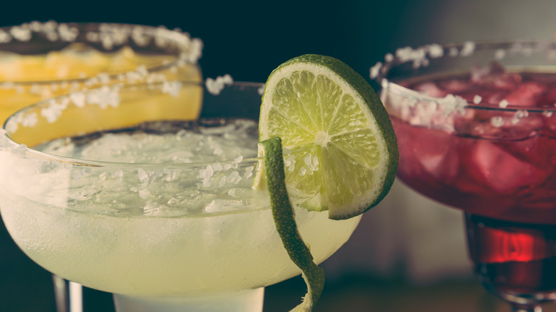 Margaritas on table