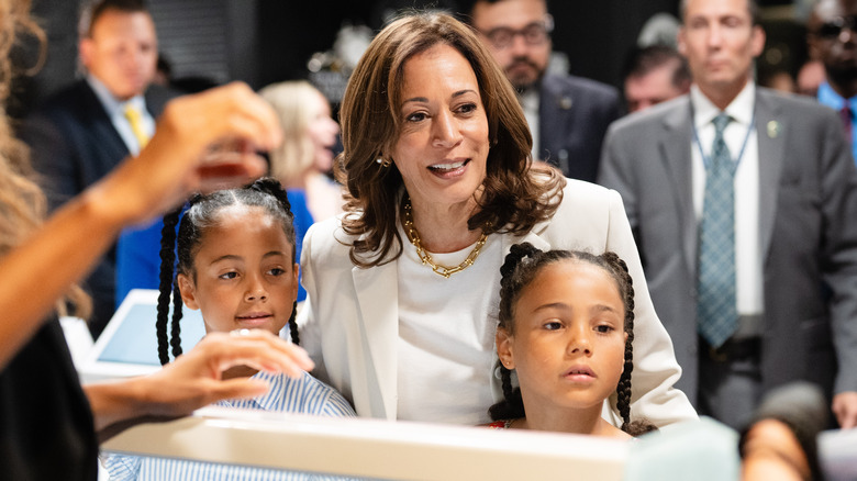 Kamala with her great-nieces