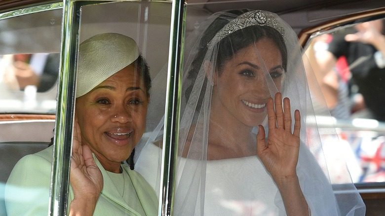 Doria Ragland and Meghan Markle