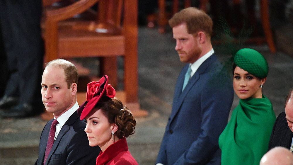 Prince William, Kate Middleton, Prince Harry, and Meghan Markle