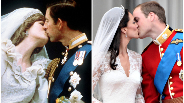 royal balcony kiss princess diana prince charles kate middleton prince william