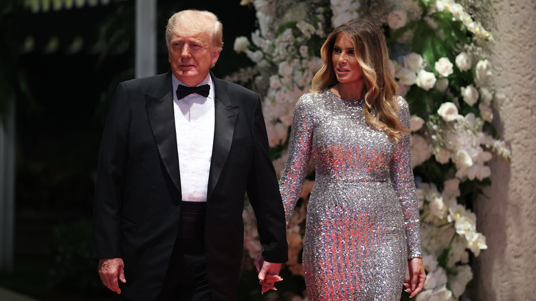 Donald Trump and Melania Trump at Mar-a-Lago 