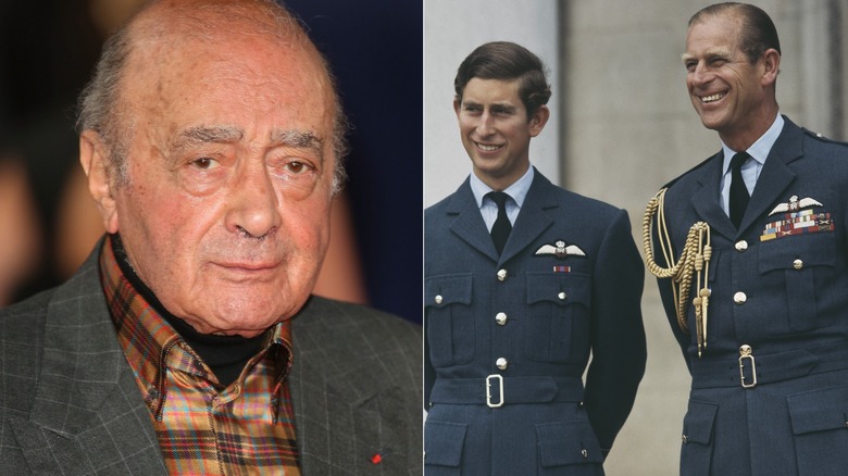 mohamed al-fayed; princes william and phillip 