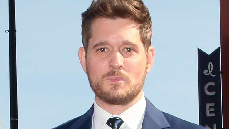 Michael Bublé posing