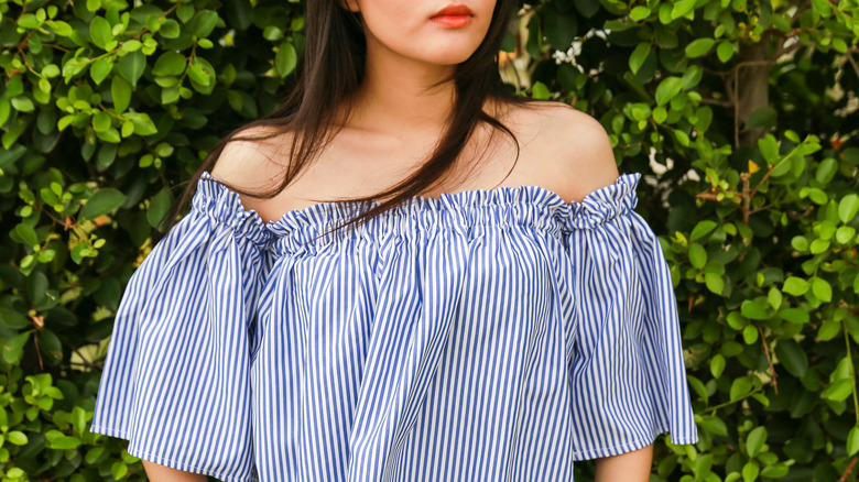 cold shoulder tops and dresses