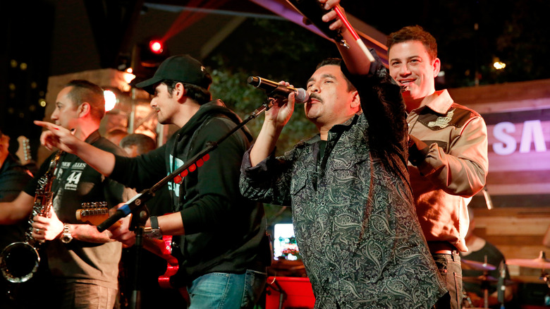 Cleto Escobedo performing on a late night show