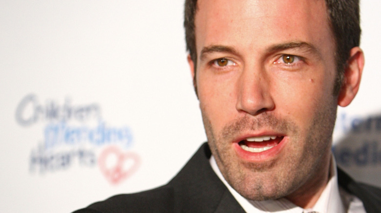 Ben Affleck close up mouth open