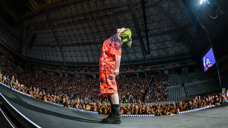 Billie Eilish performing