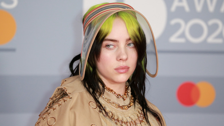 Billie Eilish posing