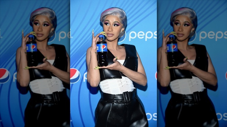 Cardi B promoting Pepsi in 2019