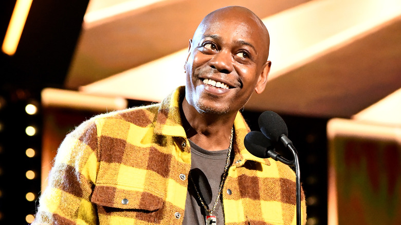 Dave Chappelle on awards stage