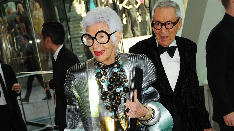 Iris Apfel smiling