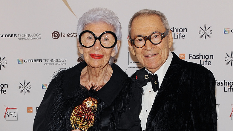 Iris and Carl Apfel smiling