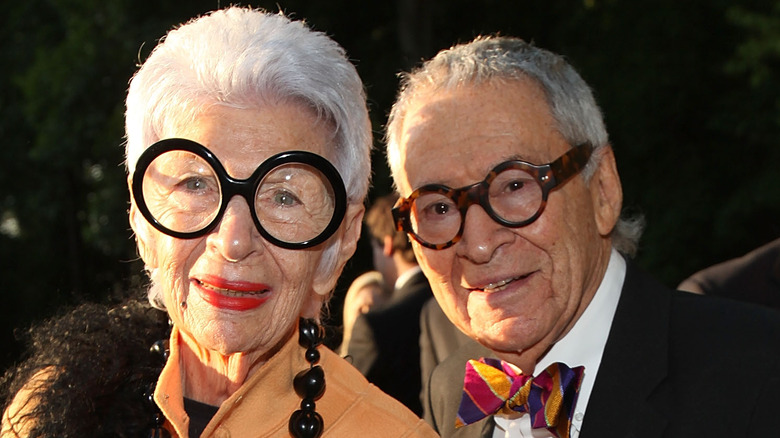 Iris and Carl Apfel smiling