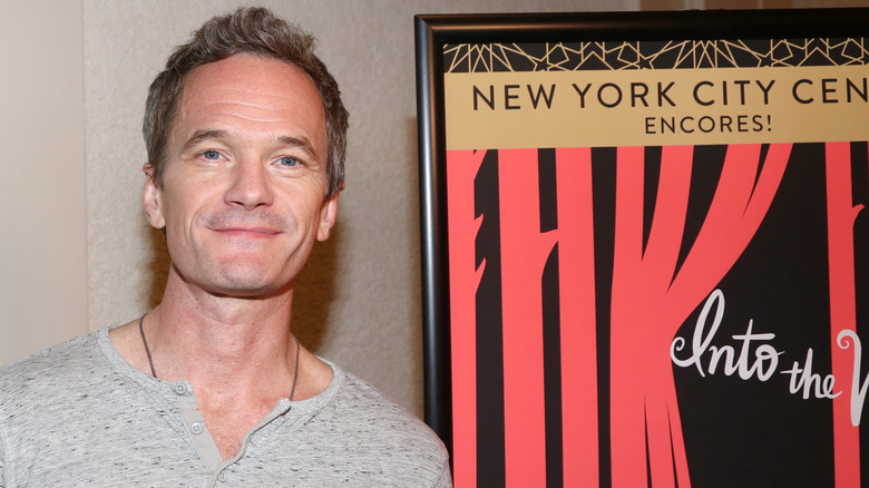 Neil Patrick Harris posing on "Into the Woods" press day