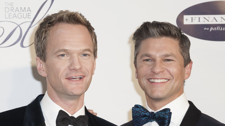 Neil Patrick Harris posing with David Burtka