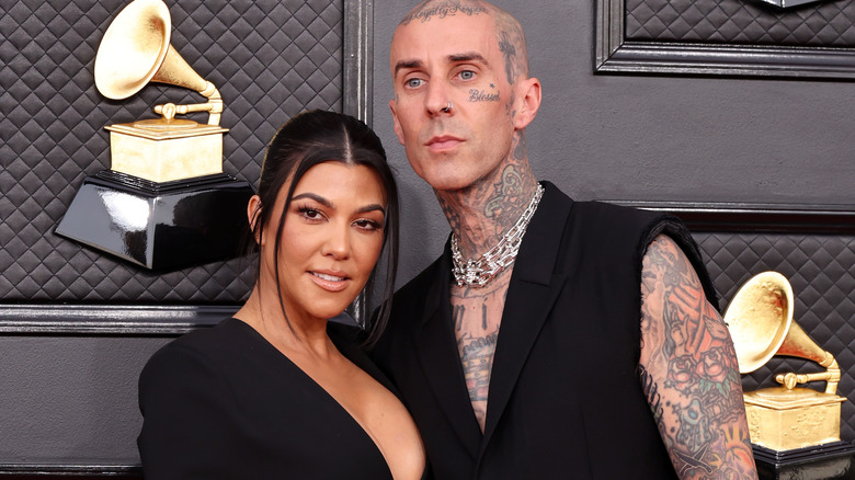 Kourtney Kardashian, Travis Barker at Grammys