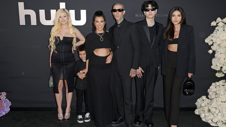 Travis Barker, family, Kourtney Kardashian, son Reign