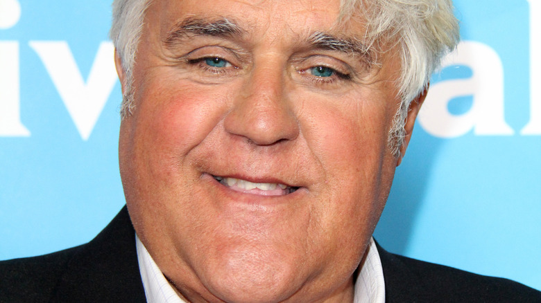 Jay Leno in front of camera