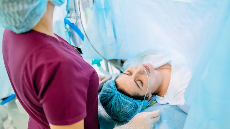 Nurse in operating room