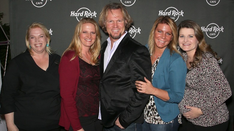 Kody Brown with ex-partners and wife