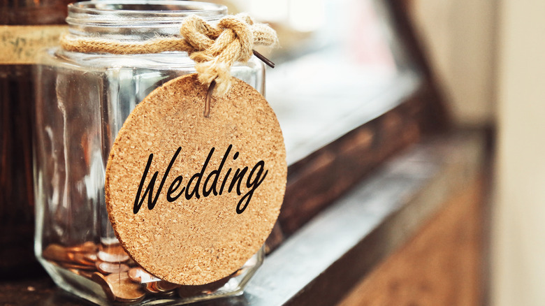 Wedding savings jar