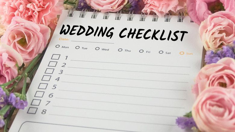 Wedding checklist