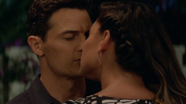 Vanessa Lachey and Enver Gjokaj kissing