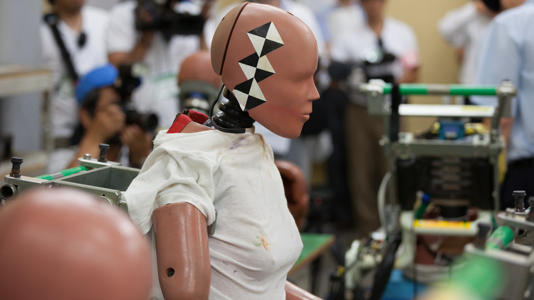 Crash test dummies in Japan