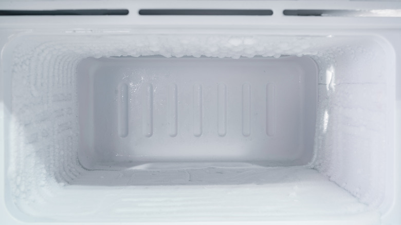 Ice build up freezer