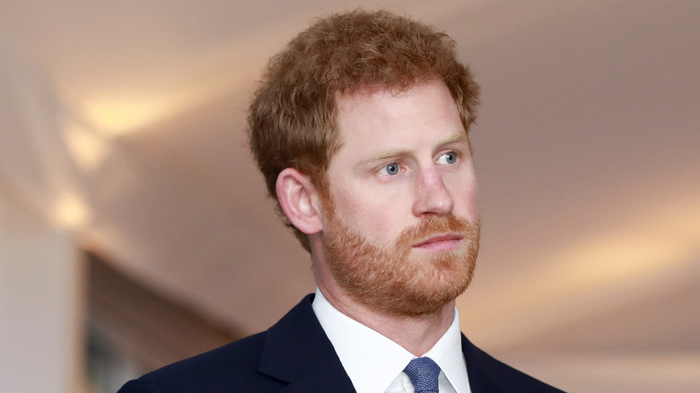 Prince Harry during a public outing. 