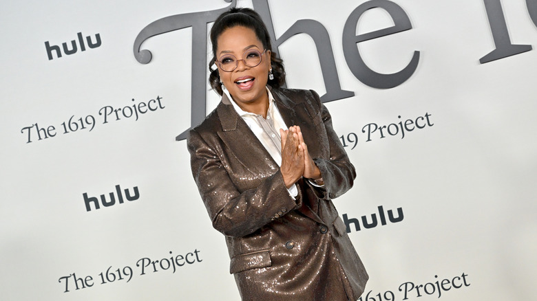 Oprah on the red carpet 