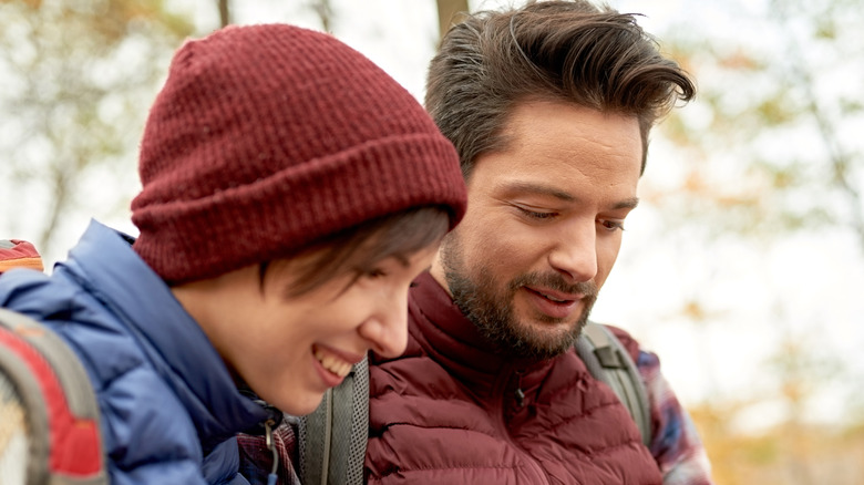 couple flirting in Canada