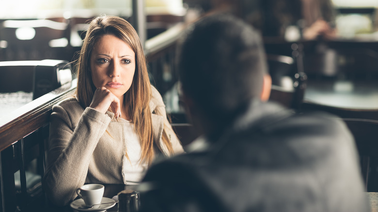 Young woman thinking