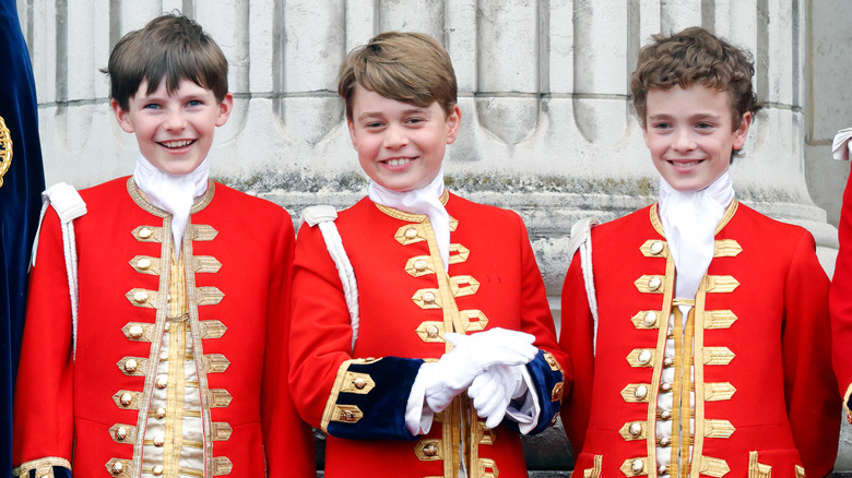  Lord Oliver Cholmondeley, Prince George, and Master Nicholas Barclay