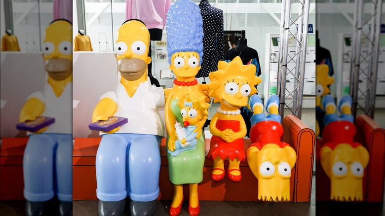 The Simpsons statue