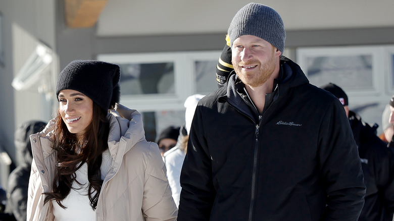 Meghan and Harry coats and beanies