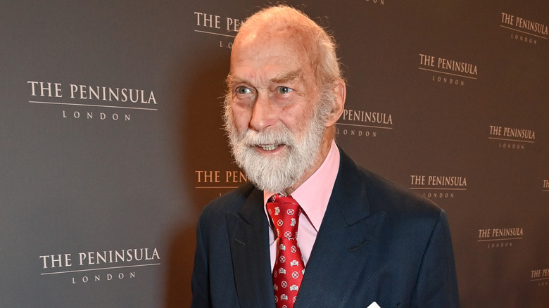 Prince Michael of Kent shoulders-up