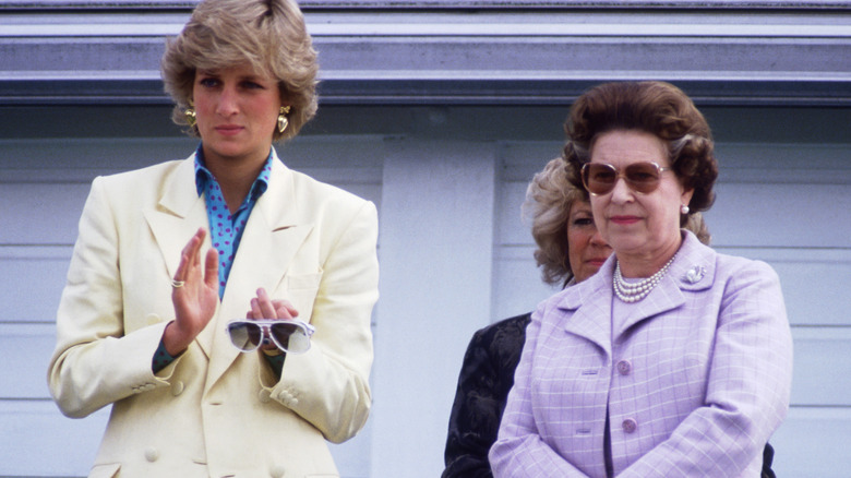 Princess Diana and Queen Elizabeth 