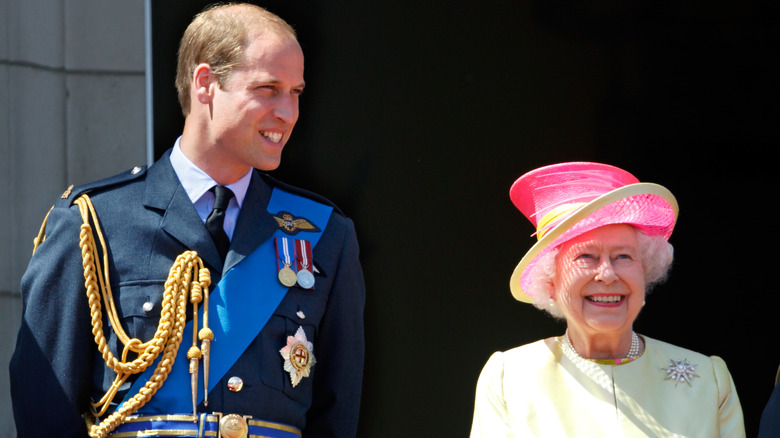 Prince William and Queen Elizabeth share a laugh