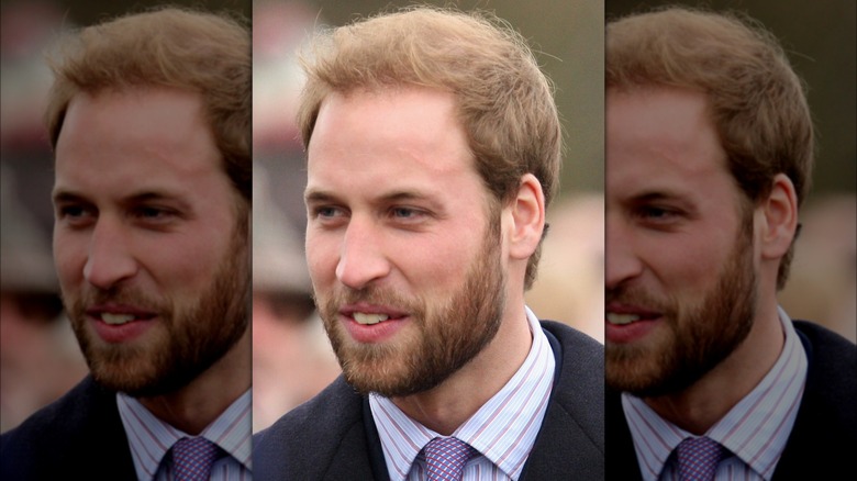 Prince William with a beard in 2008