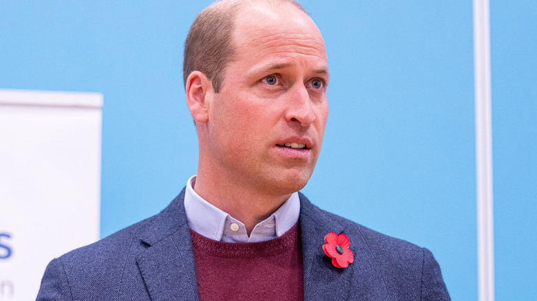 William, the Prince of Wales, during visit to Scarborough