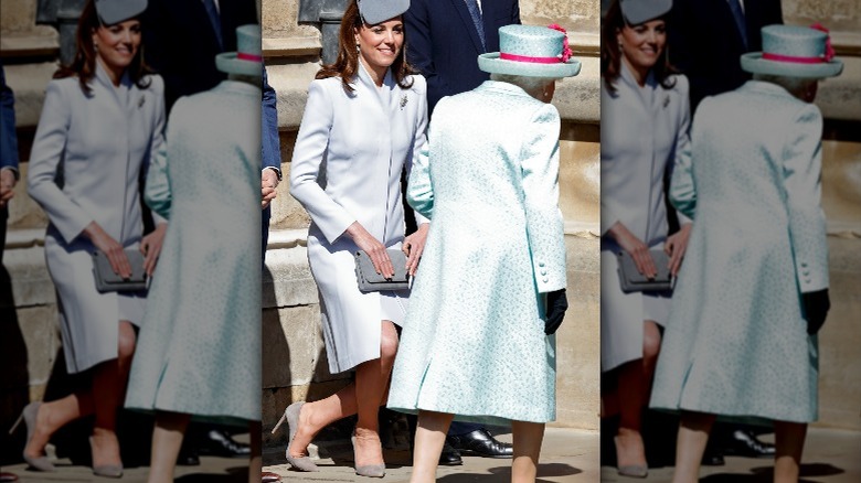 Kate Middleton curtsying